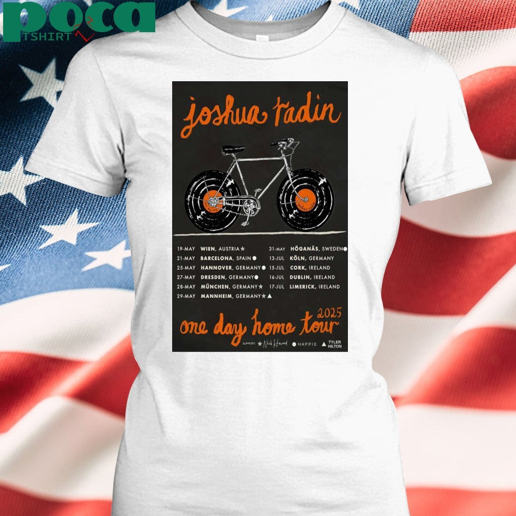 Poster Joshua Radin One Day Home Tour 2025 Shirt