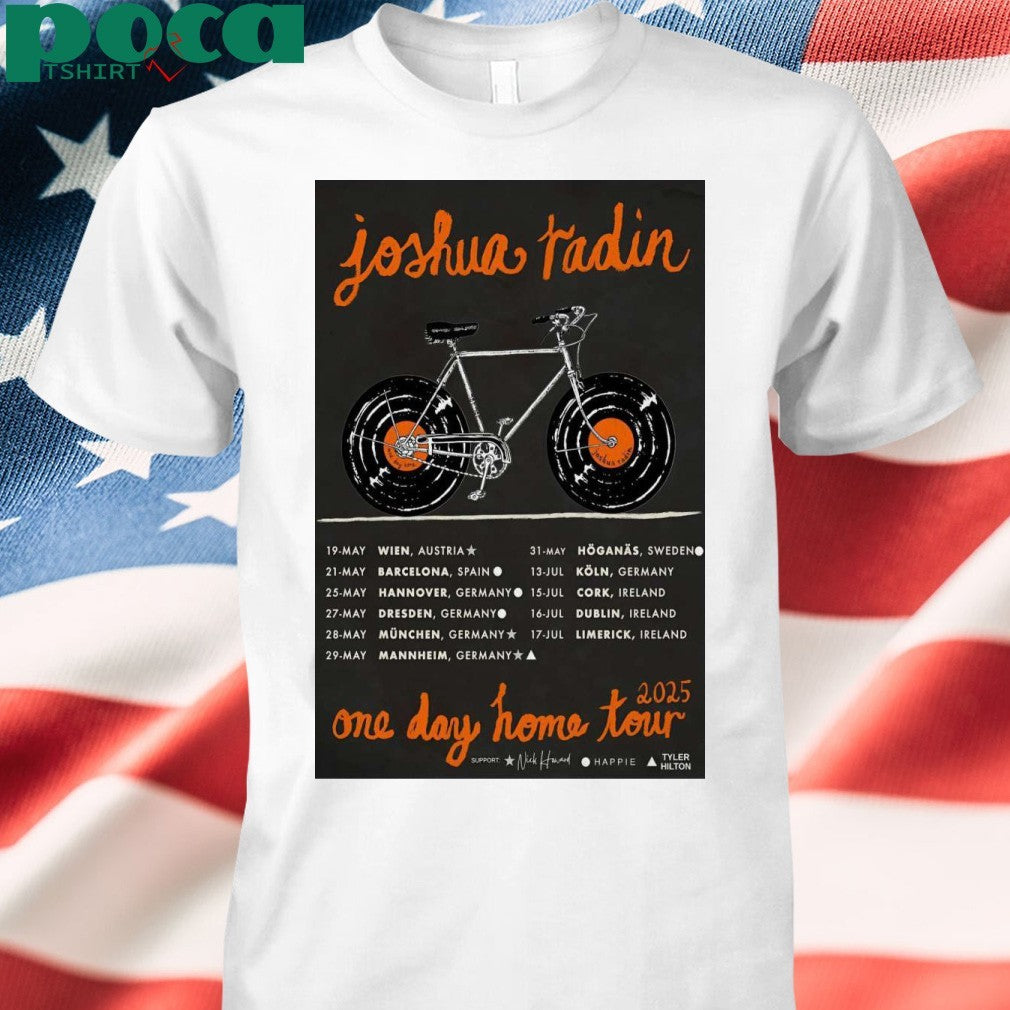 Poster Joshua Radin One Day Home Tour 2025 Shirt