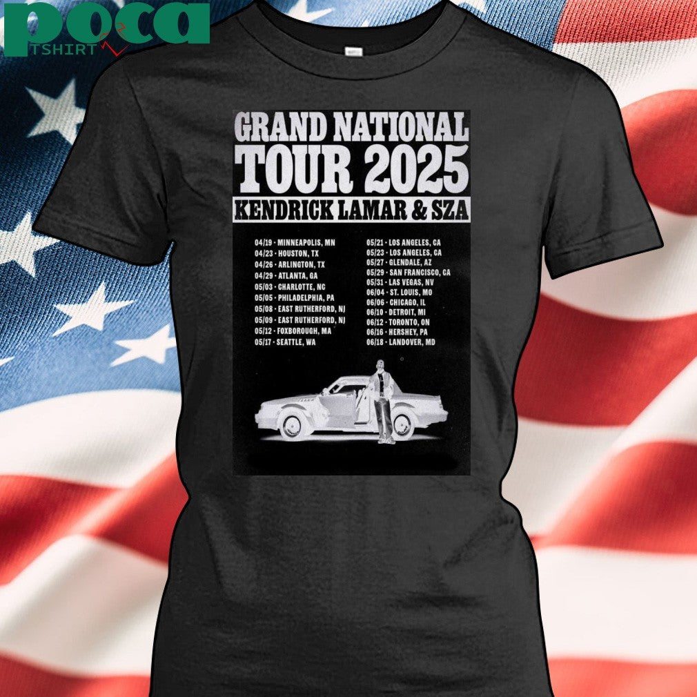 Poster Kendrick Lamar & SZA Grand National Tour 2025 shirt