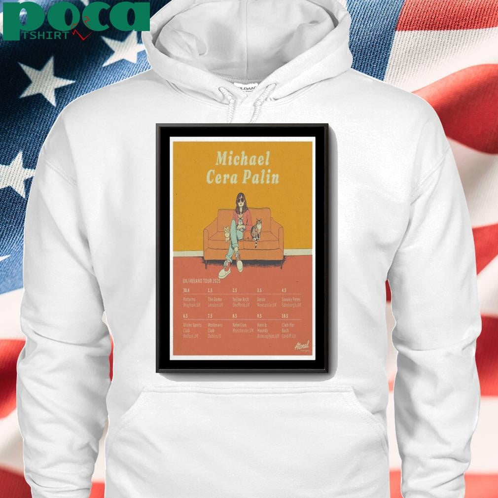 Poster Michael Cera Palin UK Ireland Tour 2025 shirt