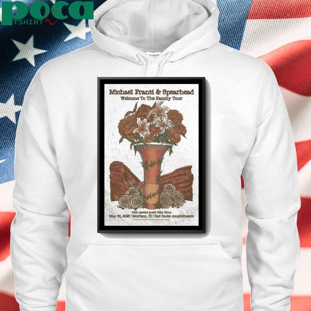Poster Red Rocks 2025 Michael Franti & Spearhead Welcome To The Family Tour shirt