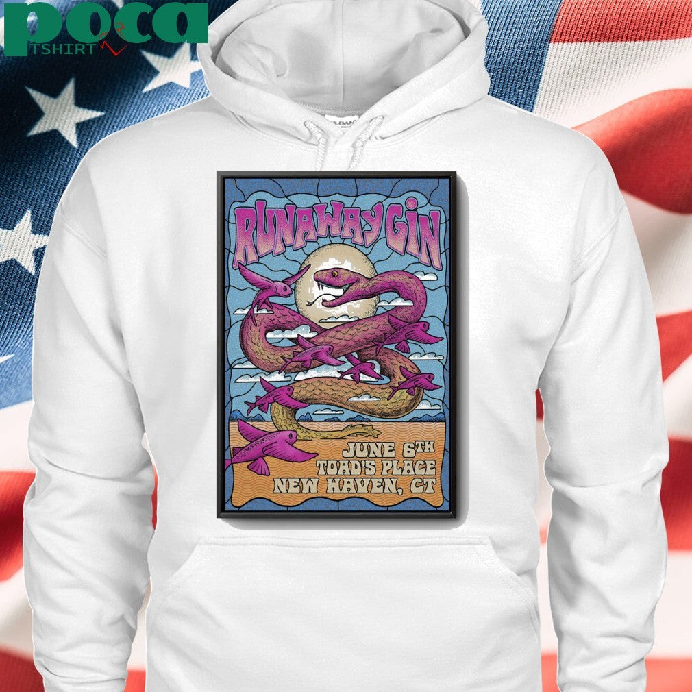 Poster Runaway Gin In New Haven CT On Jun 6 2025 shirt