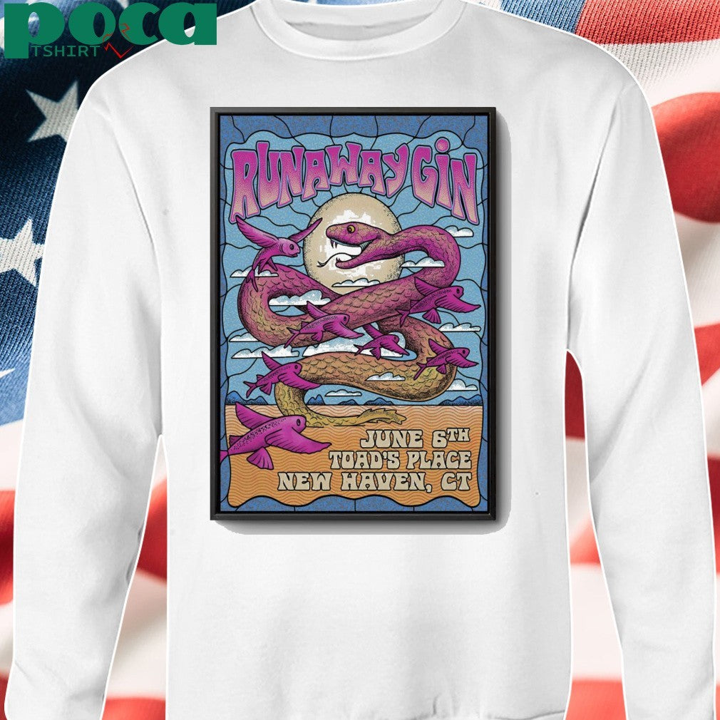 Poster Runaway Gin In New Haven CT On Jun 6 2025 shirt