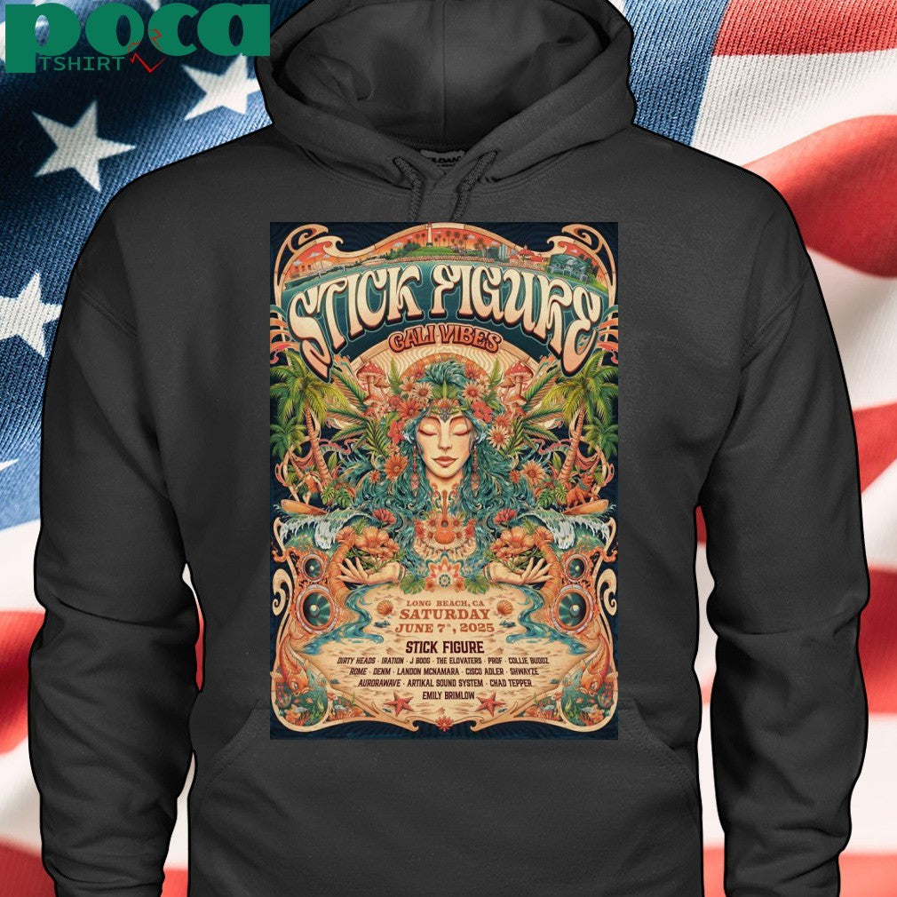 Poster Stick Figure In Long Beach CA On Jun 7 2025-Portrait shirt