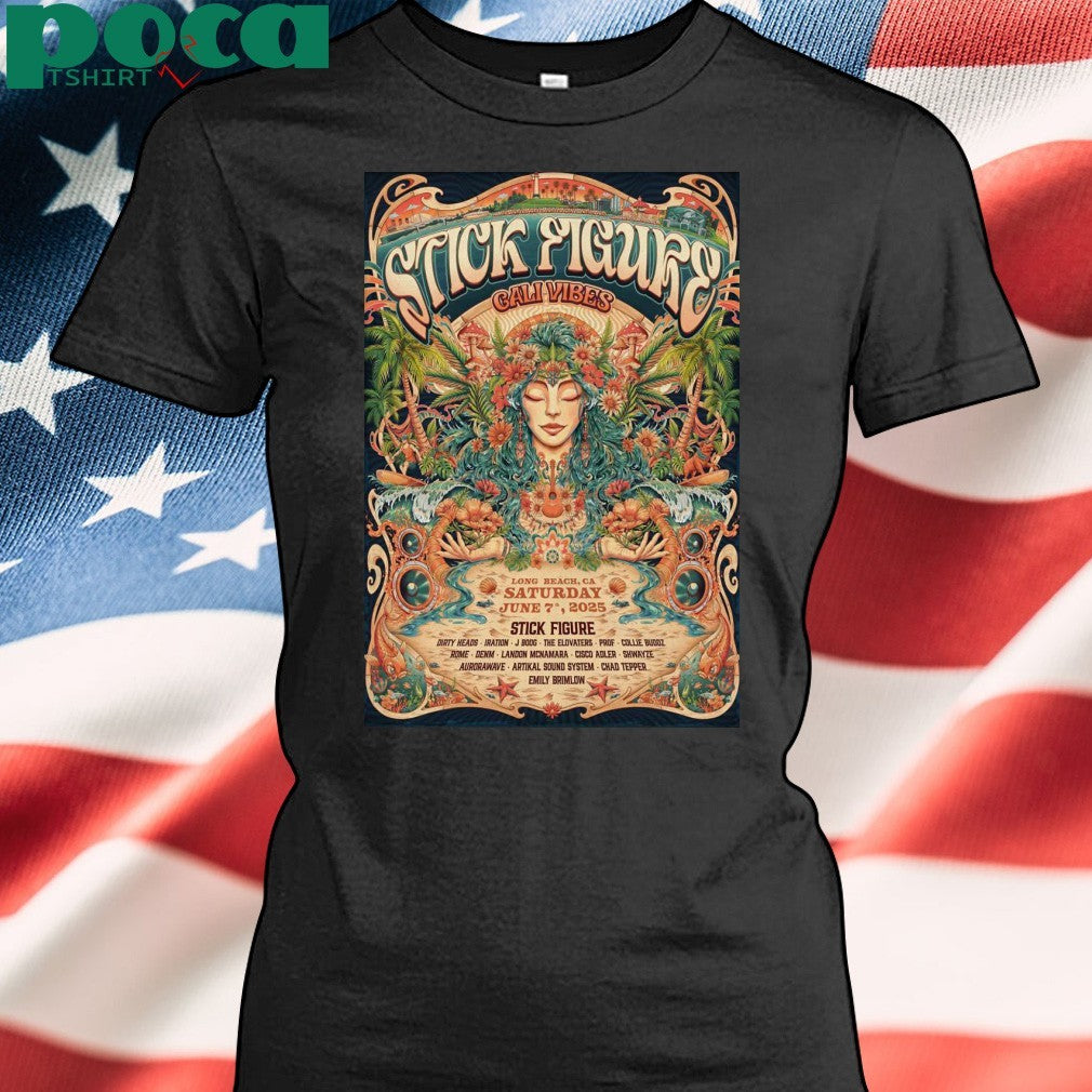 Poster Stick Figure In Long Beach CA On Jun 7 2025-Portrait shirt