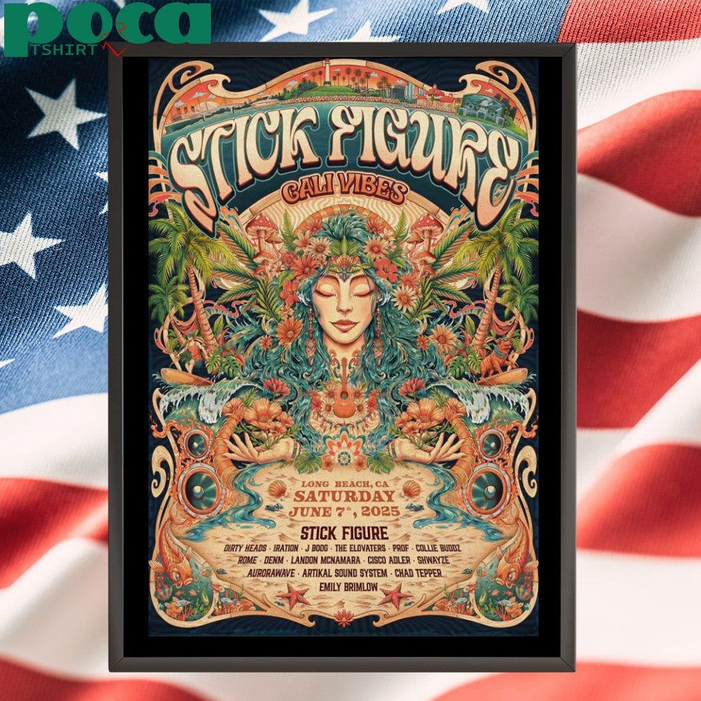 Poster Stick Figure In Long Beach CA On Jun 7 2025-Portrait shirt
