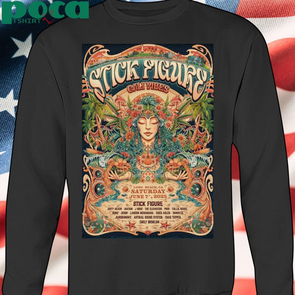 Poster Stick Figure In Long Beach CA On Jun 7 2025-Portrait shirt