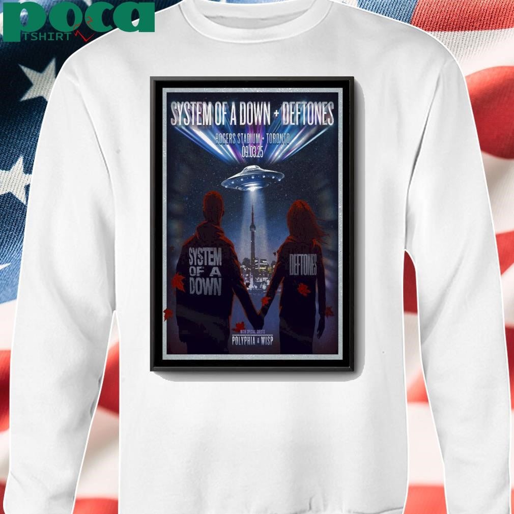 Poster System Of A Down Toronto, ON Canada Rogers Stadium September 3, 2025 shirt