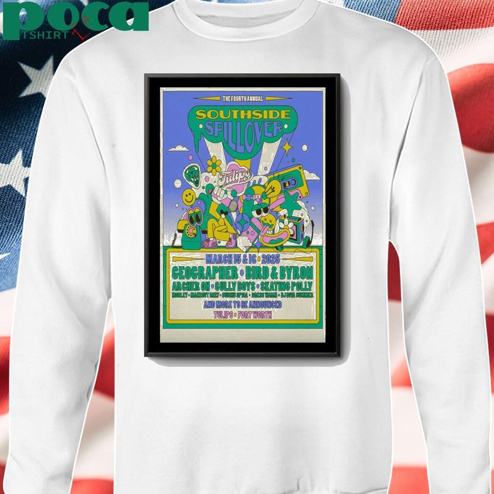 Poster Tour 2025 Southside Spillover Tulips Fort Worth TX shirt