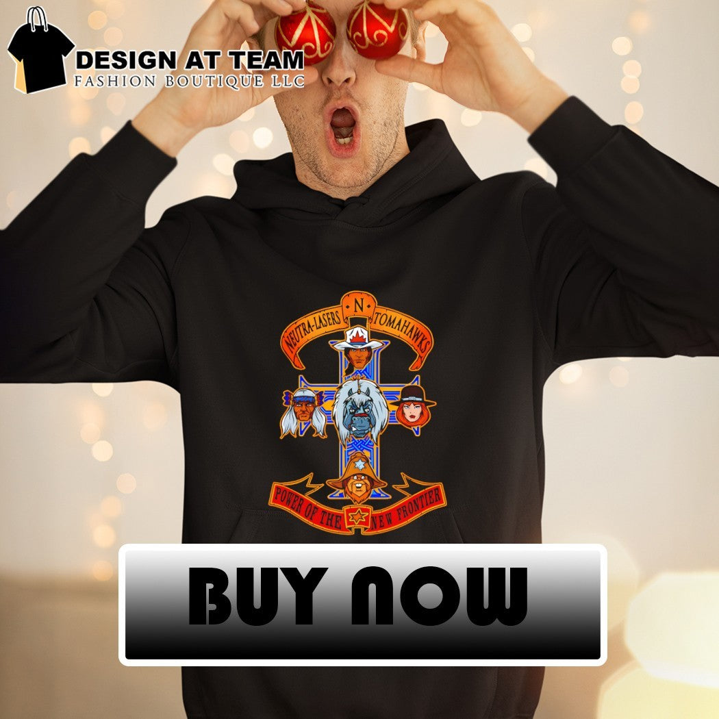 Power of the New Frontier heroes of BraveStarr and Guns N Roses’ Appetite for Destruction shirt