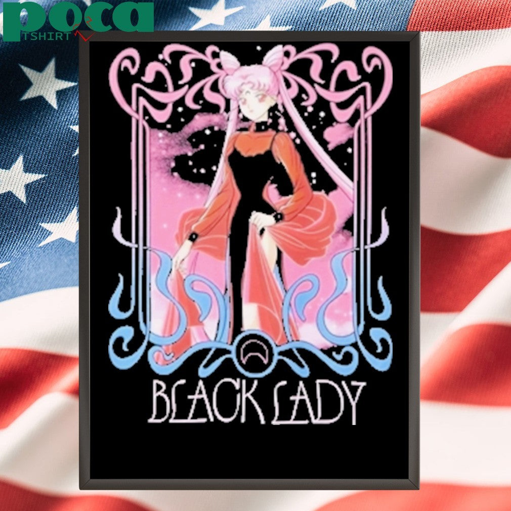 Pretty Guardian Sailor Moon Black Lady Girls Shirt