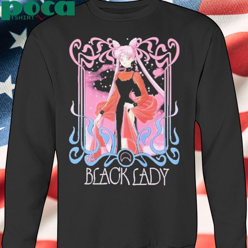 Pretty Guardian Sailor Moon Black Lady Girls Shirt