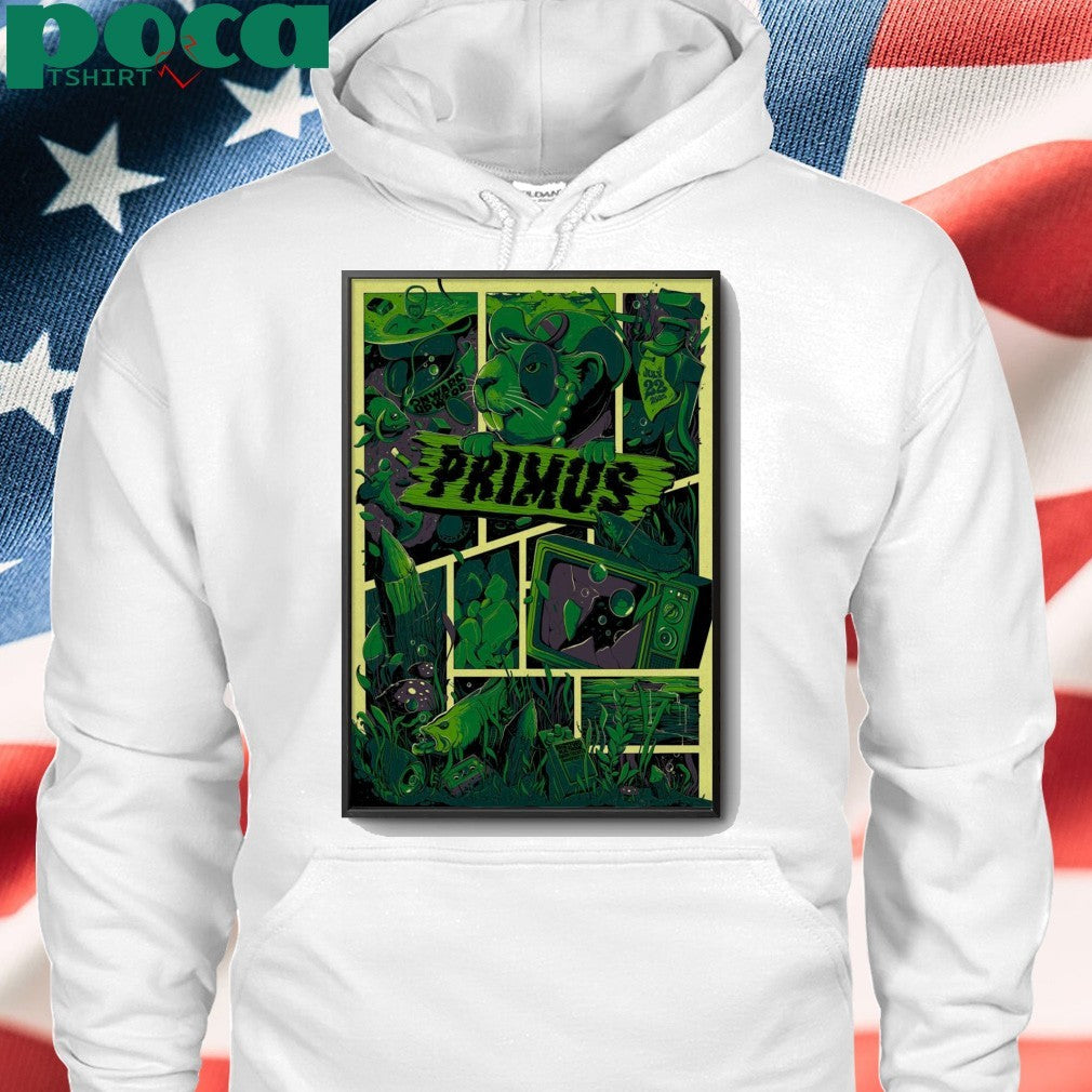 Primus At Hartford HealthCare Amphitheater On Jul 22 2025 Poster shirt