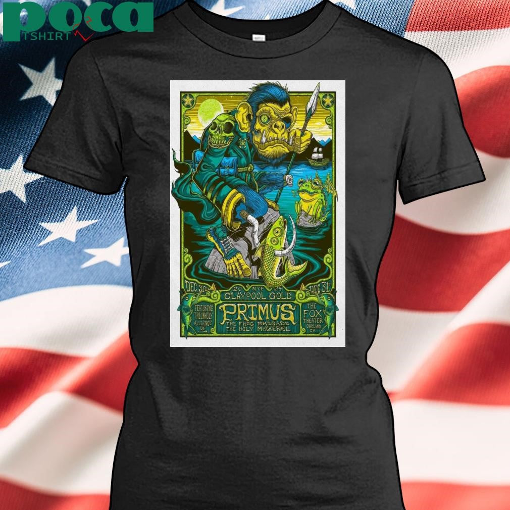 Primus Fox Theater Oakland CA Dec 30-31 2024 Poster shirt
