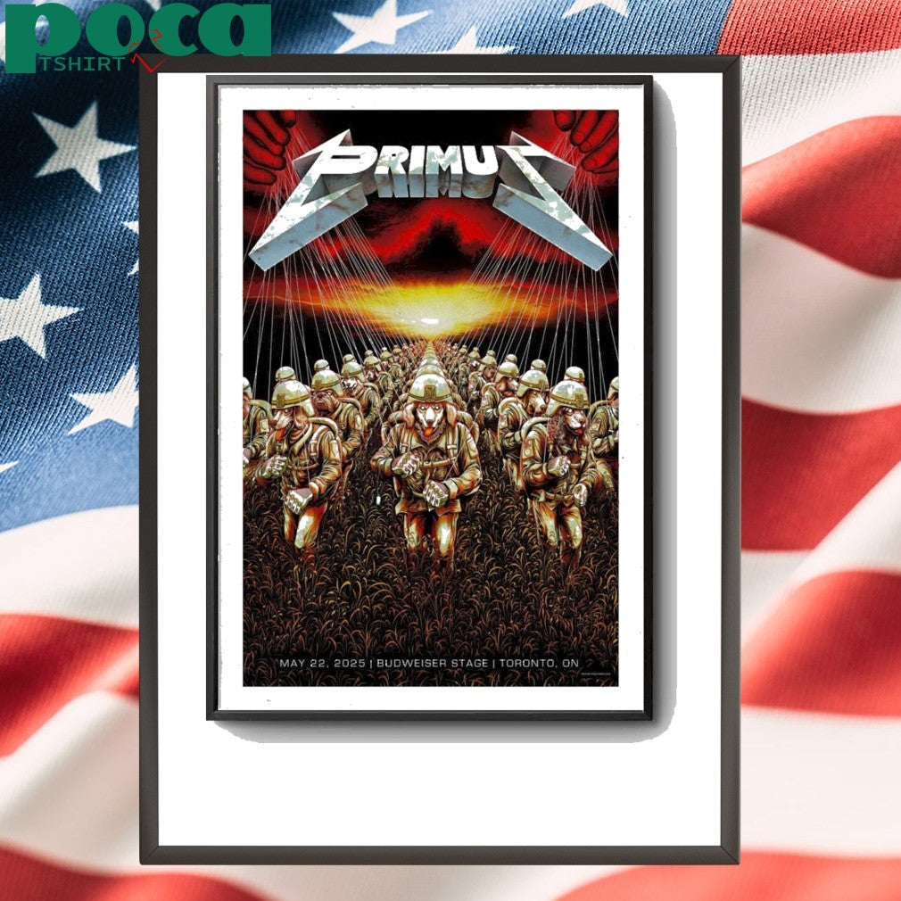 Primus May 22, 2025 Budweiser Stage Toronto, ON Poster shirt