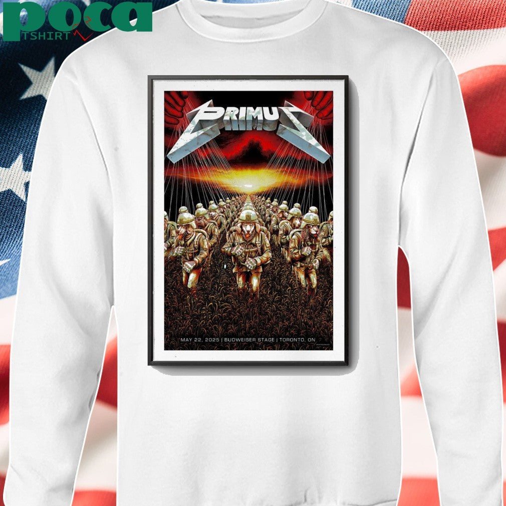 Primus May 22, 2025 Budweiser Stage Toronto, ON Poster shirt