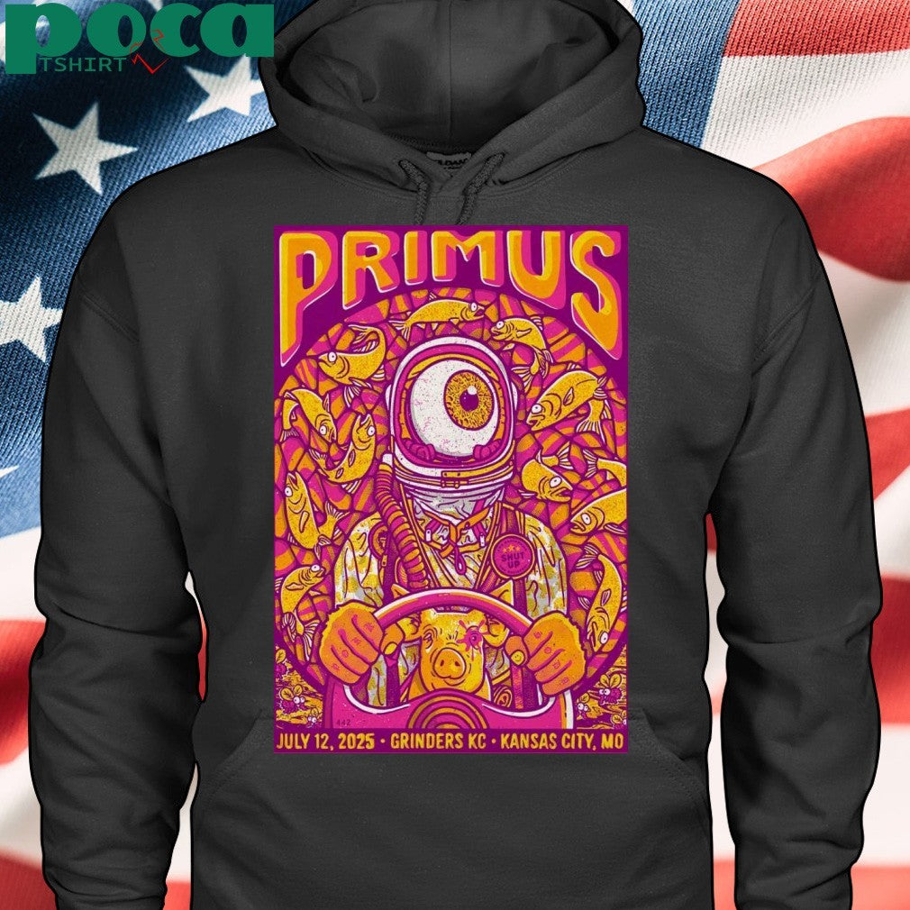 Primus On July 12 2025 In Kansas City MO Tour Poster shirt