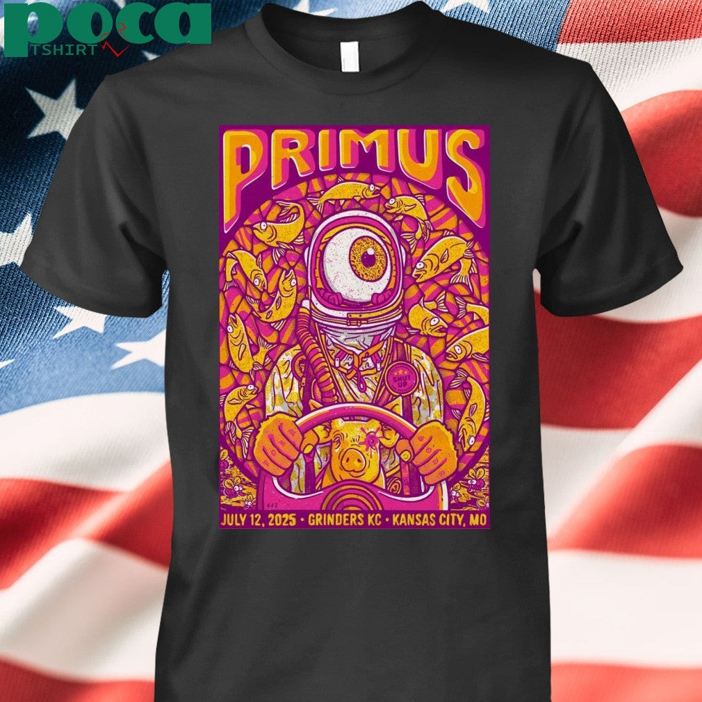 Primus On July 12 2025 In Kansas City MO Tour Poster shirt