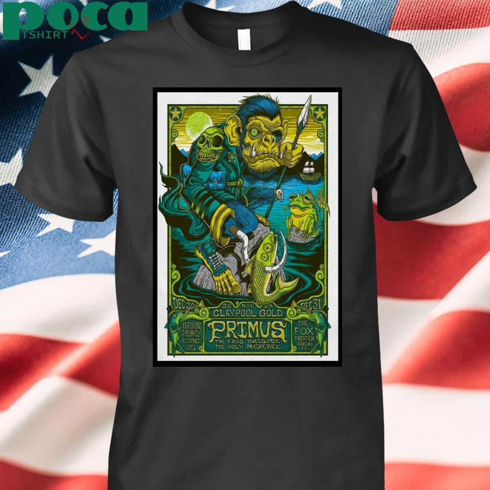 Primus Tour Frog Brigade Dec 30 And 31 2024 Poster Holy Mackerel Shirt