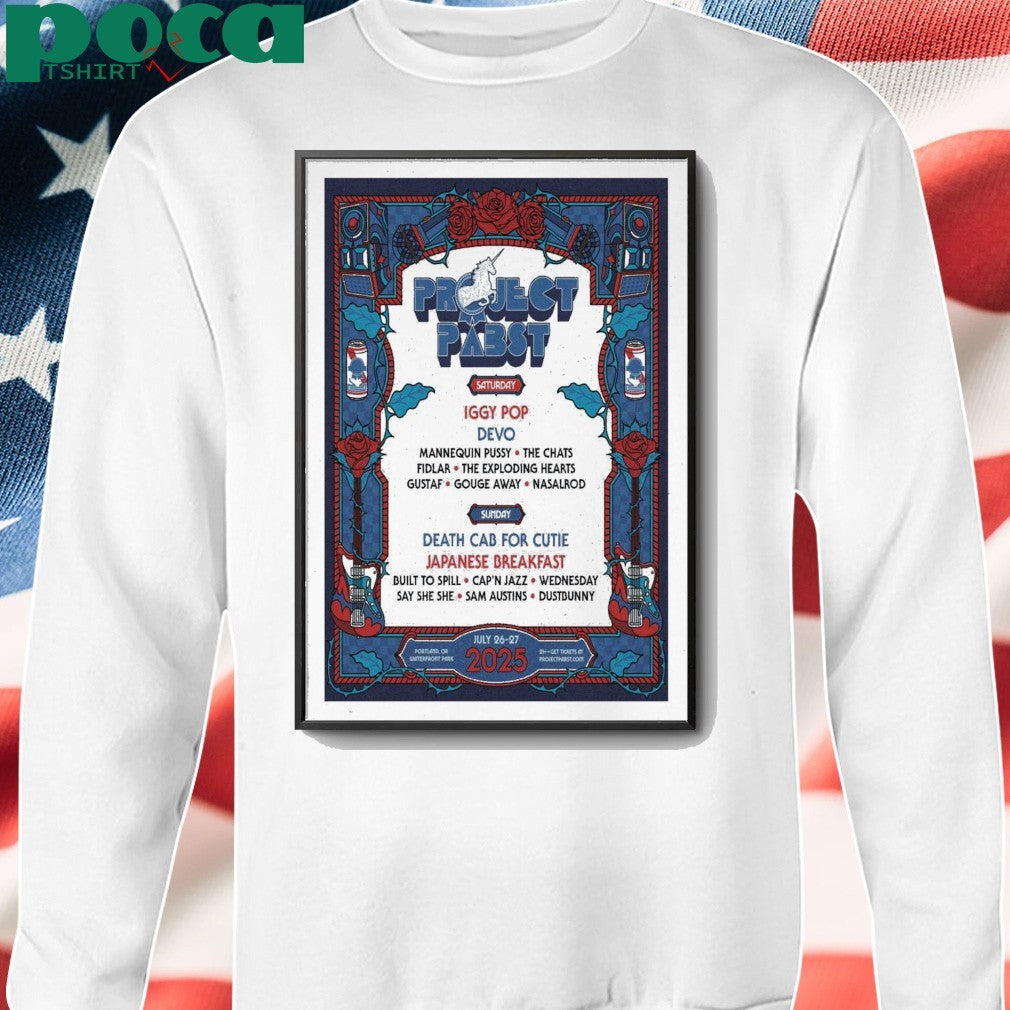 Project Pabst July 26-27, 2025 Waterfront Park. Portland, Oregon Poster shirt