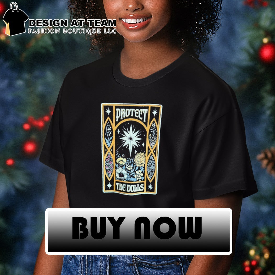 Protect the dolls floral retro shirt