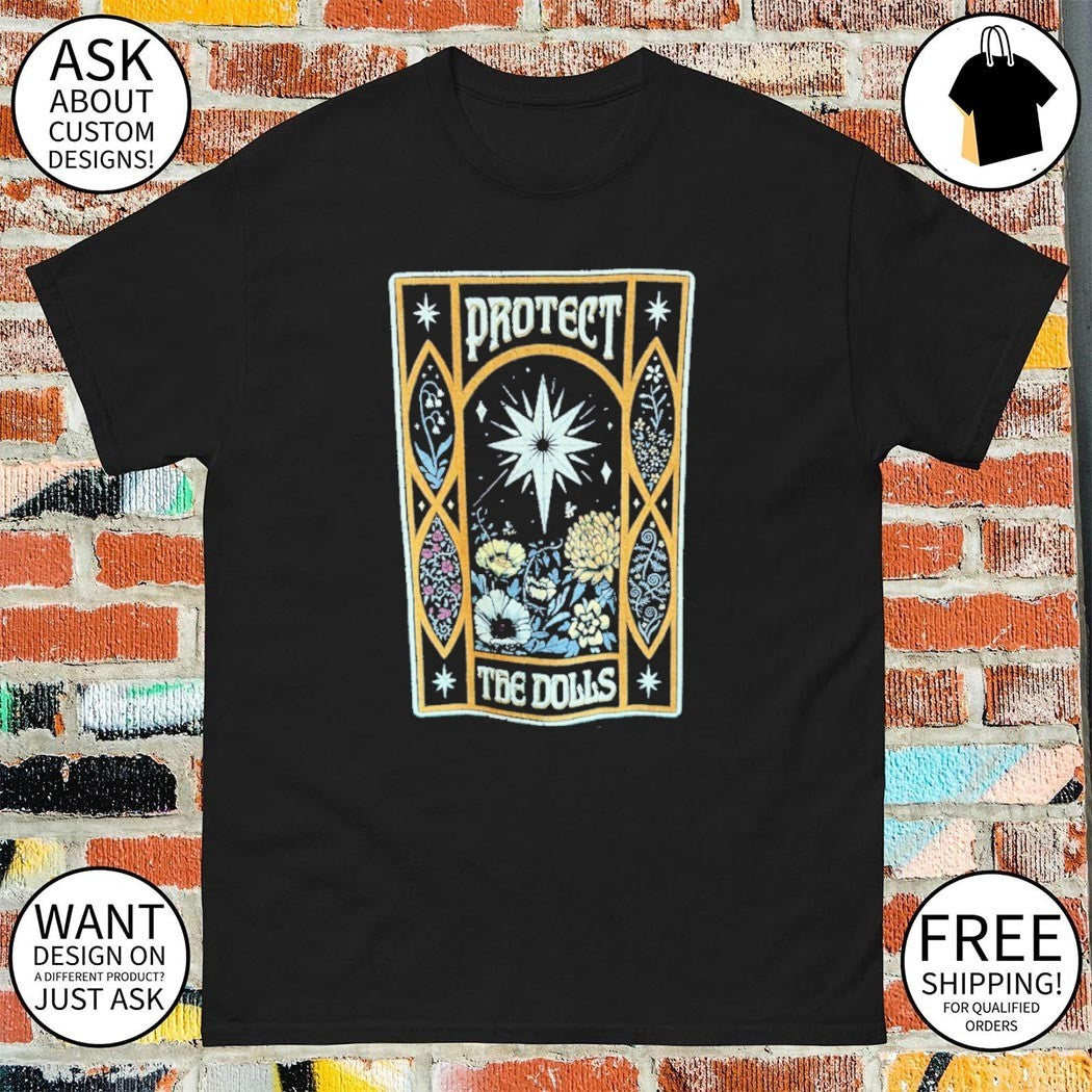 Protect the dolls floral retro shirt