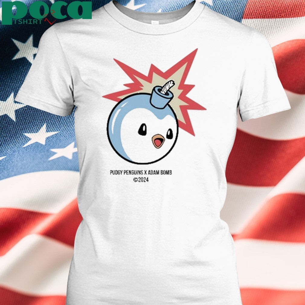 Pudgy Penguins X Adam Bomb Shirt