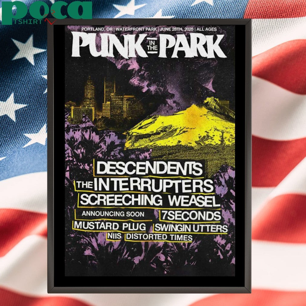 Punk In The Park OR On Jun 28 2025 In Portland Poster Shirt