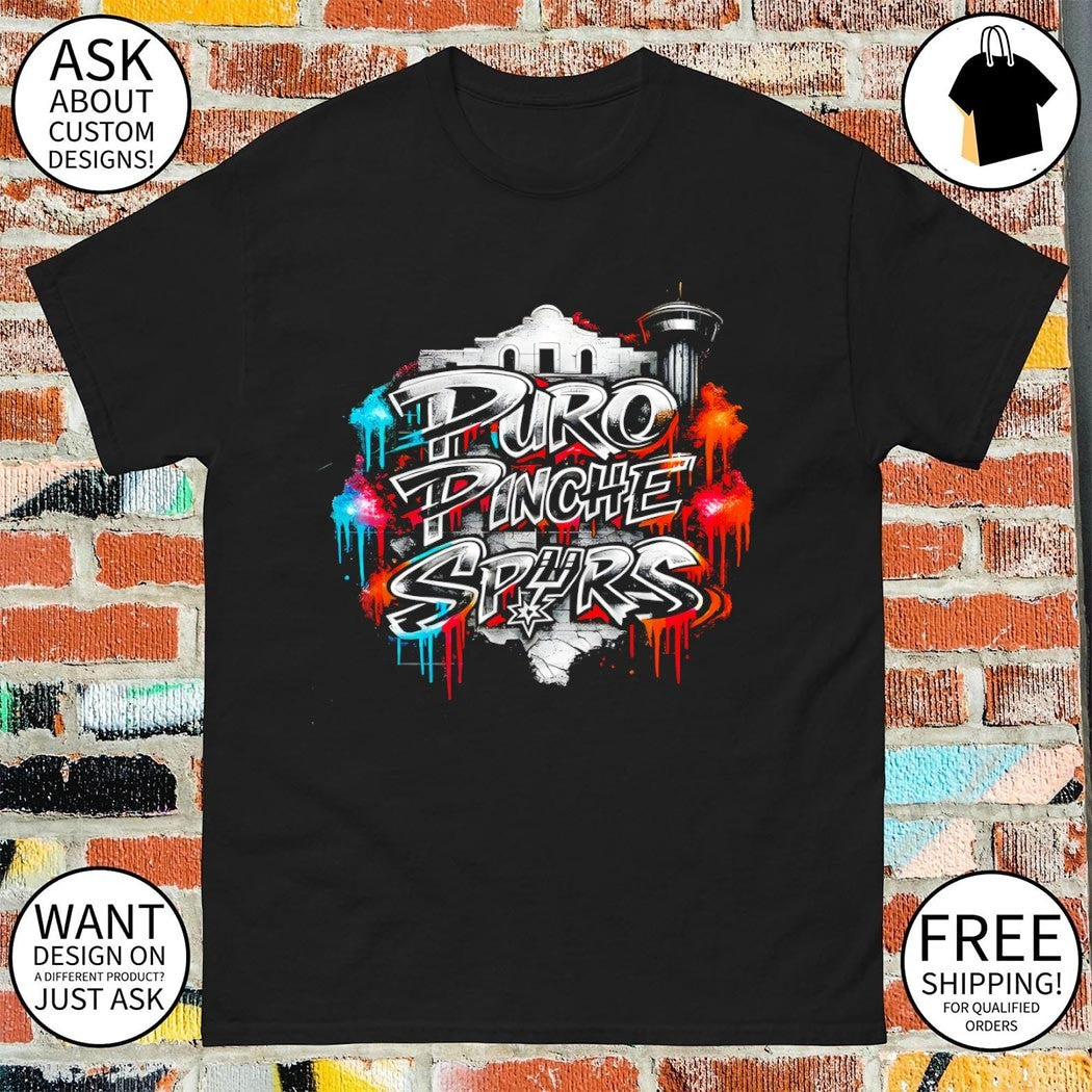 Puro Pinche Party 210 city Spurs inspired shirt