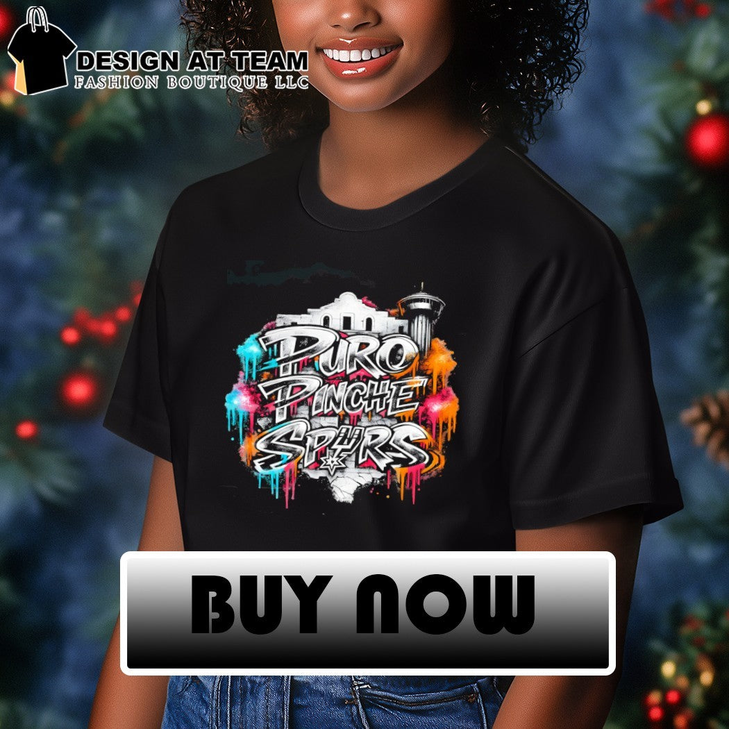 Puro Pinche party San Antonio Spurs Basketball NBA 2026 graffiti shirt