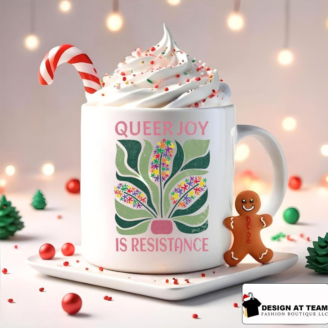 Queer Joy is resistance floral shirt