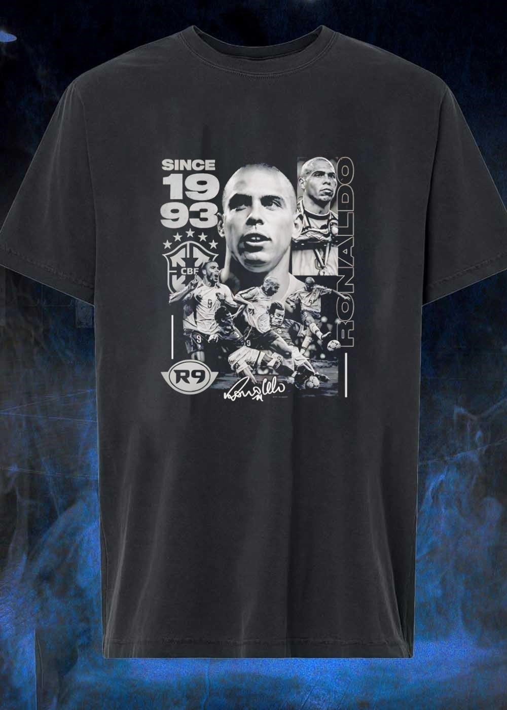 R9 Ronaldo Signature Brazilian Legend Since 1993 CBF Football T-Shirt