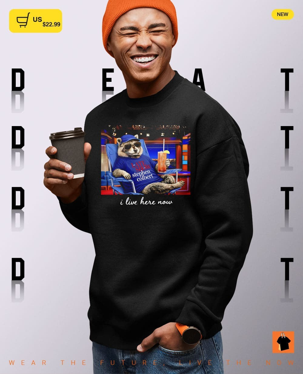 Raccoon I live here now the last show with Stephen Colbert 2026 shirt