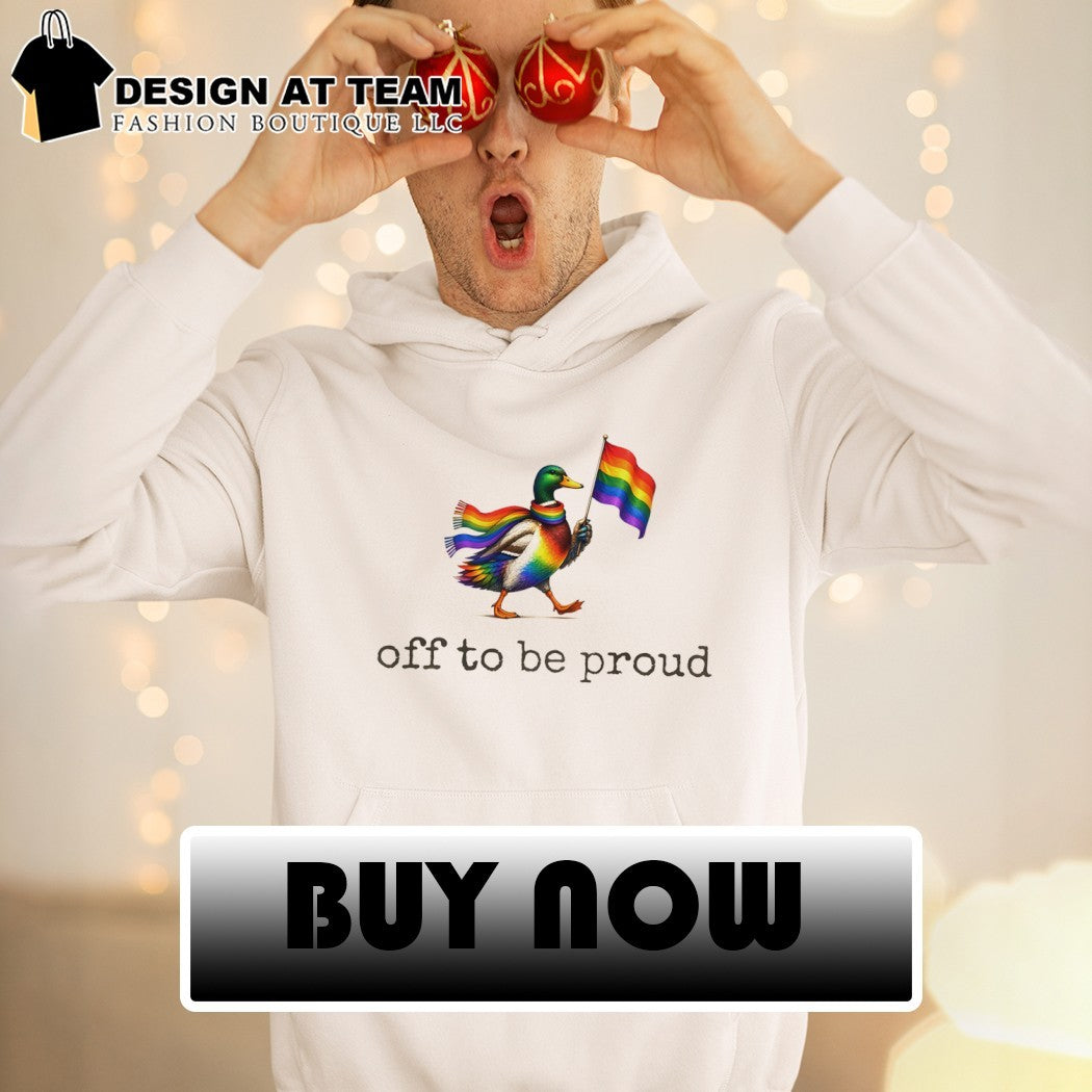 Rainbow duck animal flag off to be proud LGBT shirt