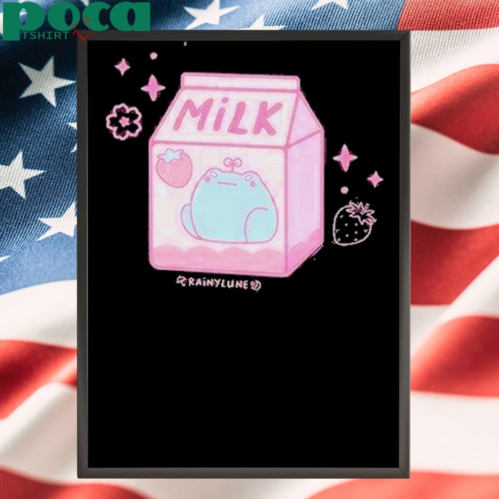 Rainylune Sprout The Frog Strawberry Milk Shirt