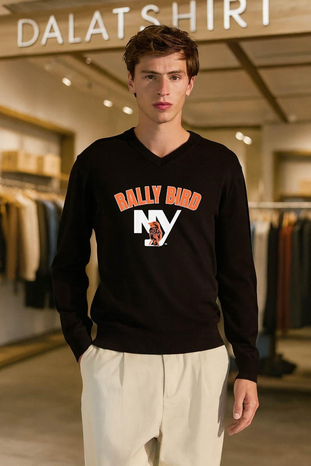 Rally Bird New York Hockey Logo shirt