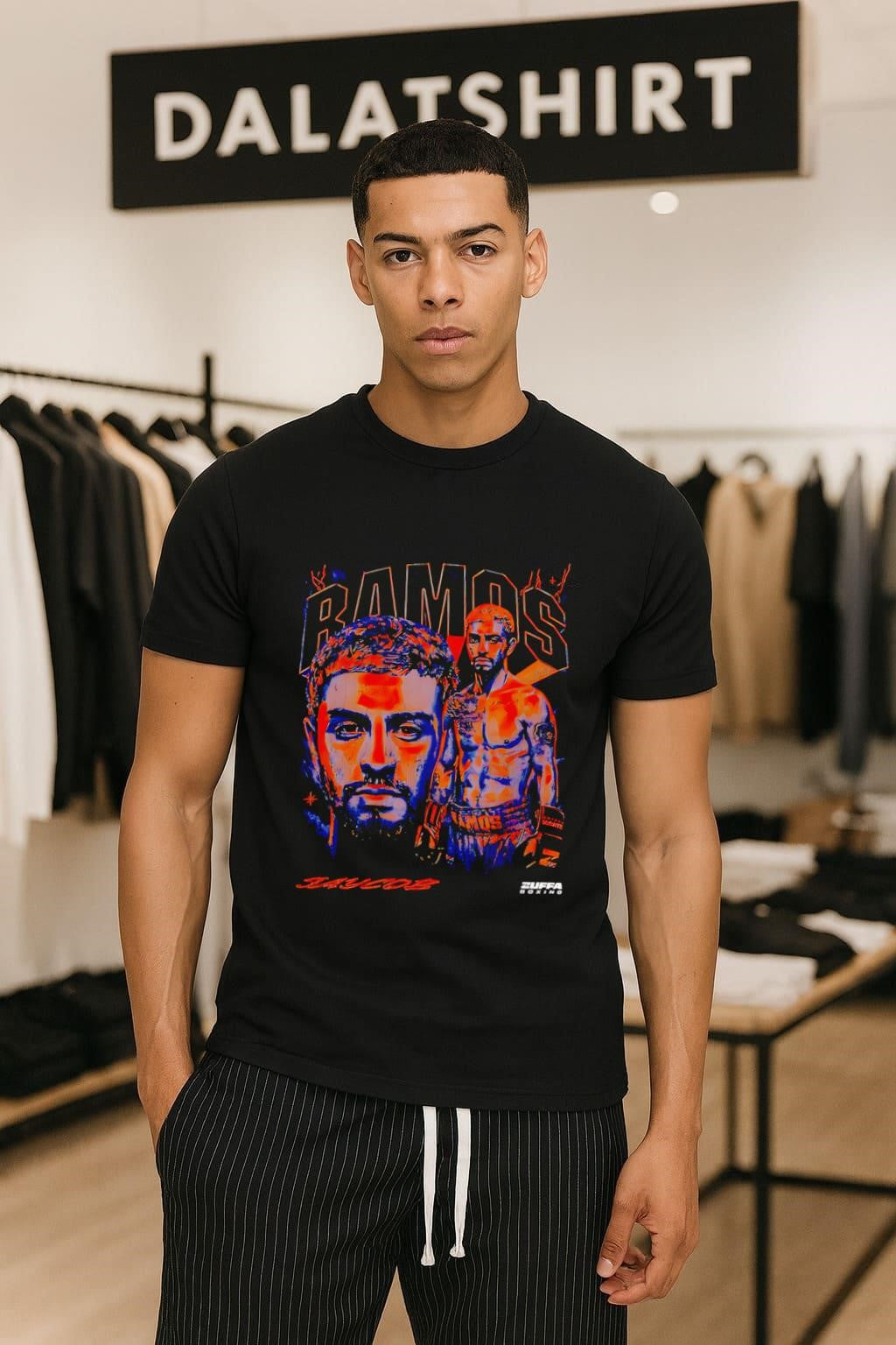 Ramos Jaycob Zuffa Boxing Abstract Art Fighter shirt