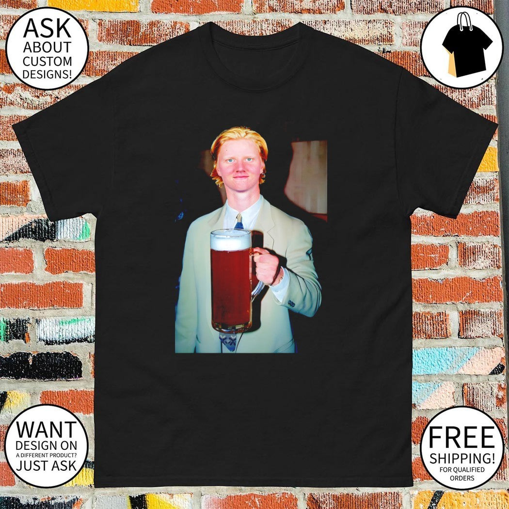 Rasmus Dahlin drink beers funny photo Buffalo Sabres shirt