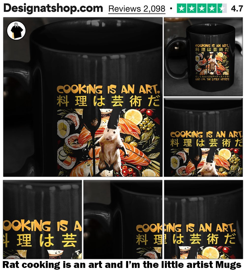 Rat cooking is an art and I’m the little artist shirt