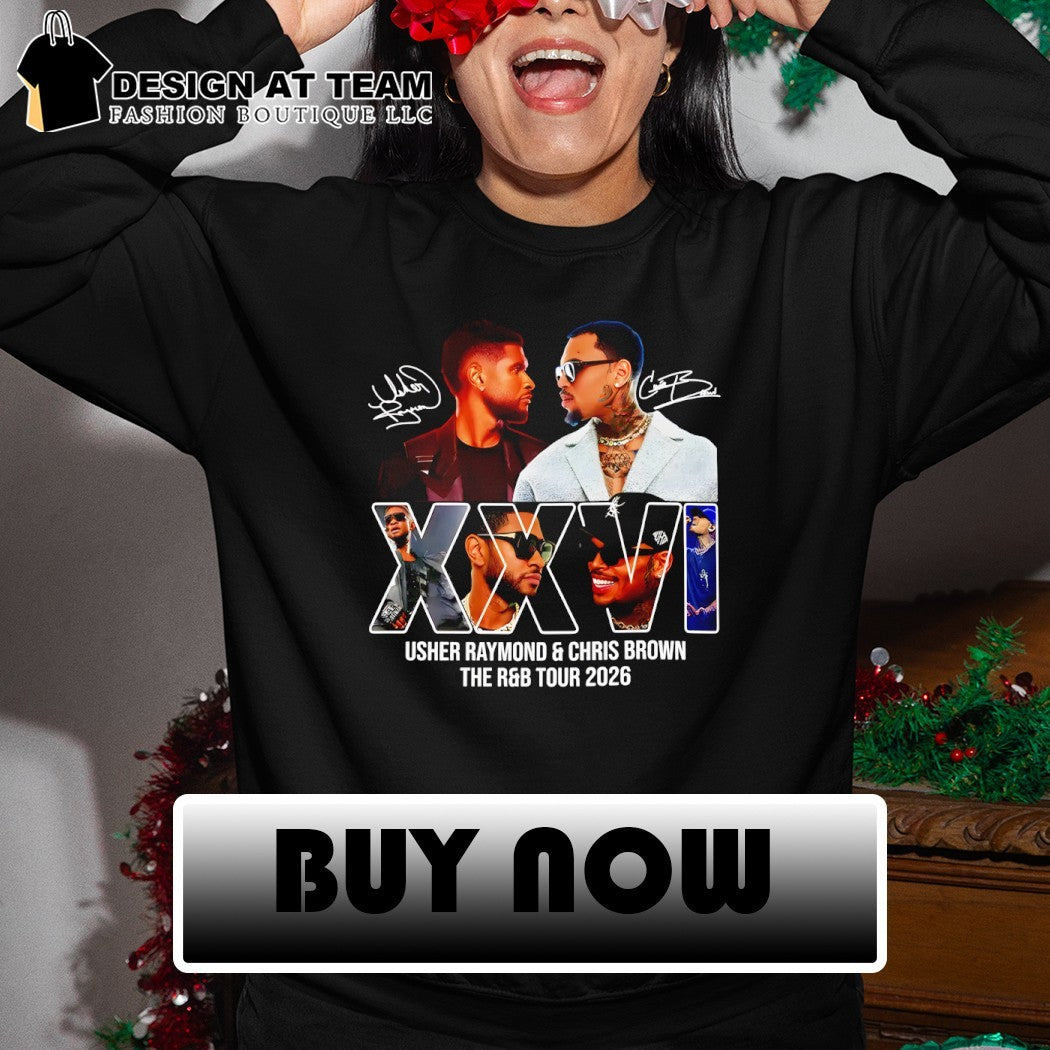 Raymond Brown Tour 2026 Usher x Chris Brown signature shirt