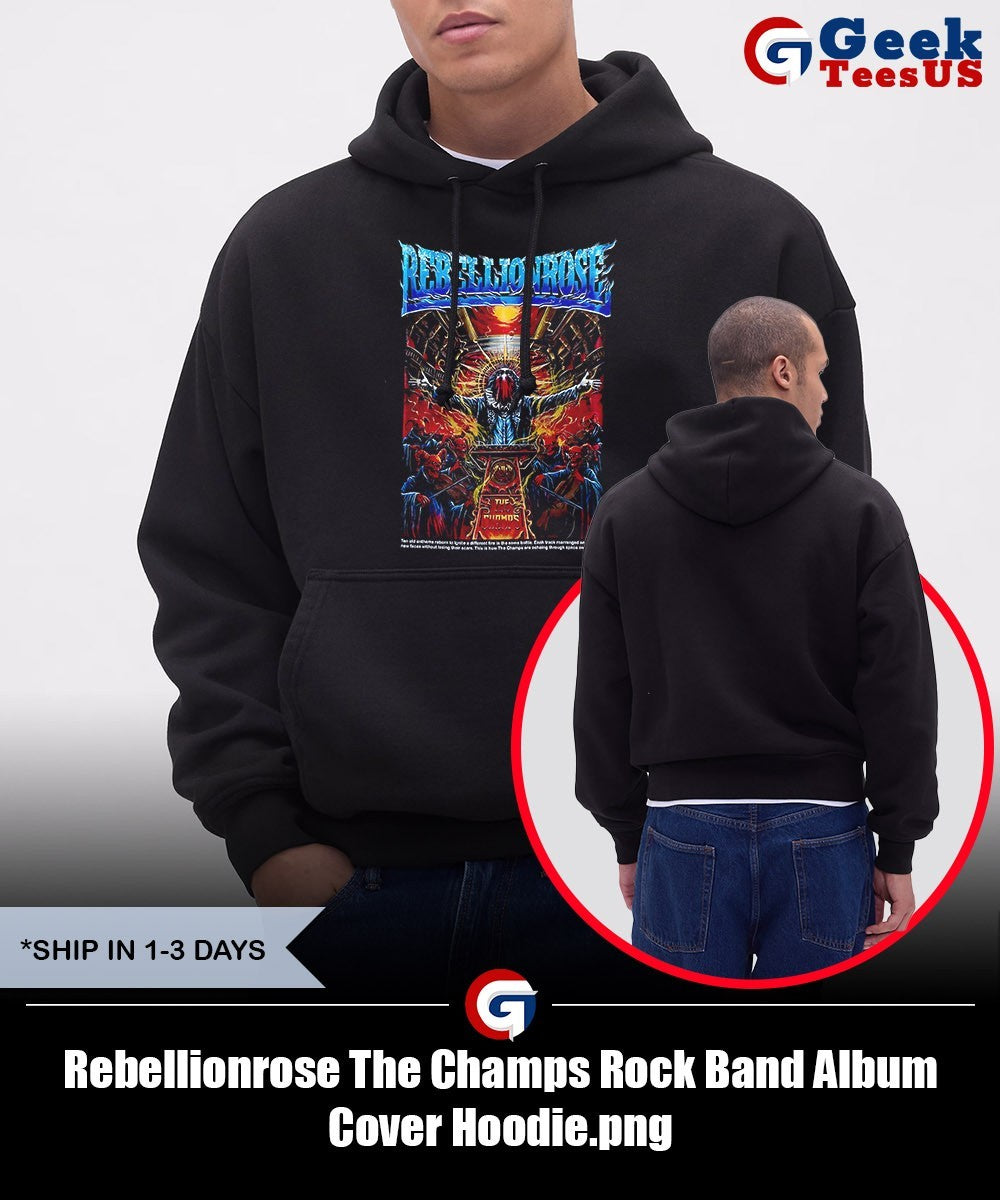 Rebellionrose The Champs Rock Band Album Cover shirt
