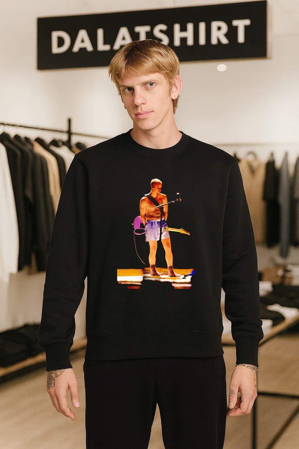 Red Hot Chili Peppers Flea Bass Guitar Performance Photo shirt