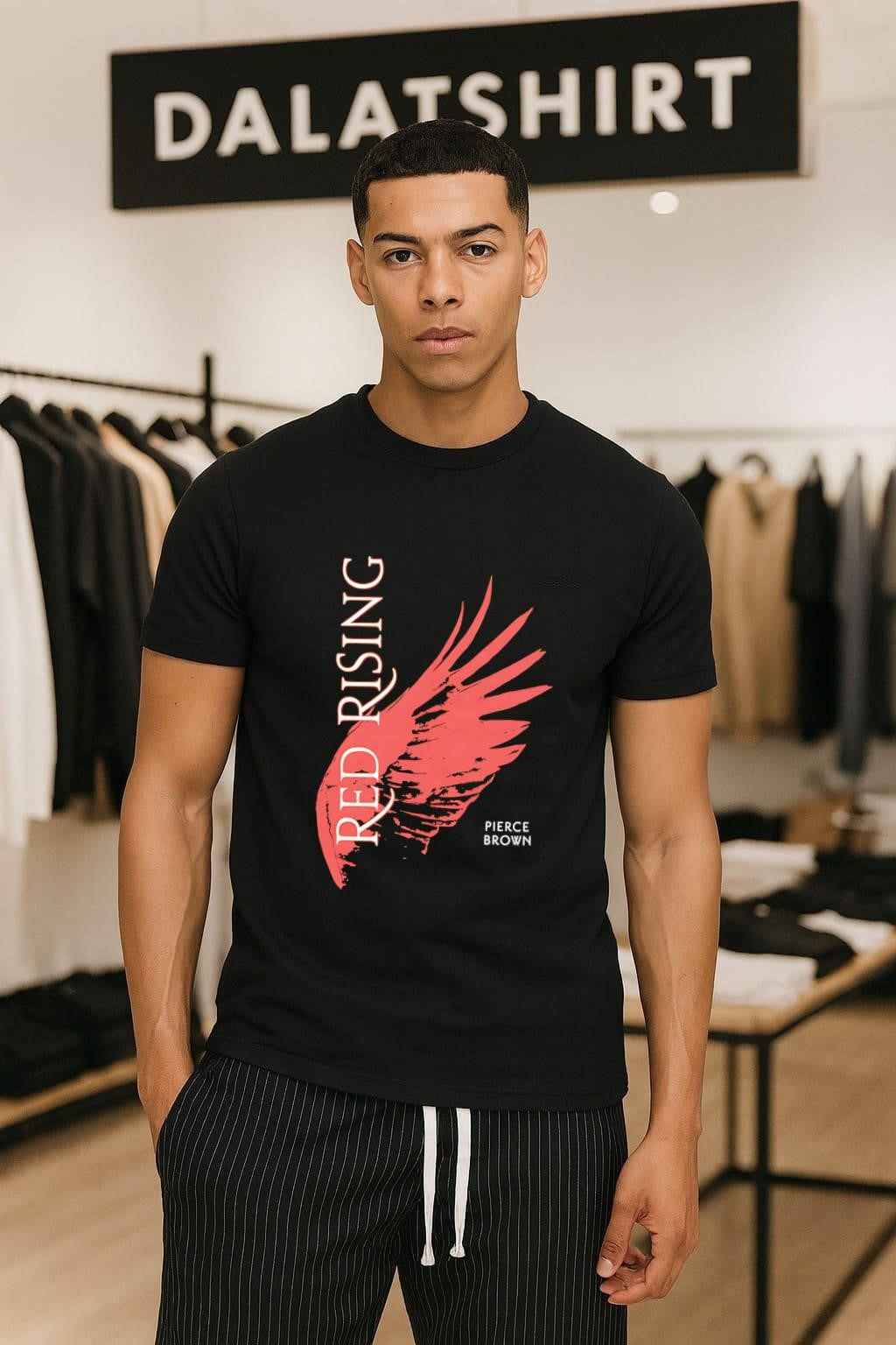 Red Rising pierce brown shirt