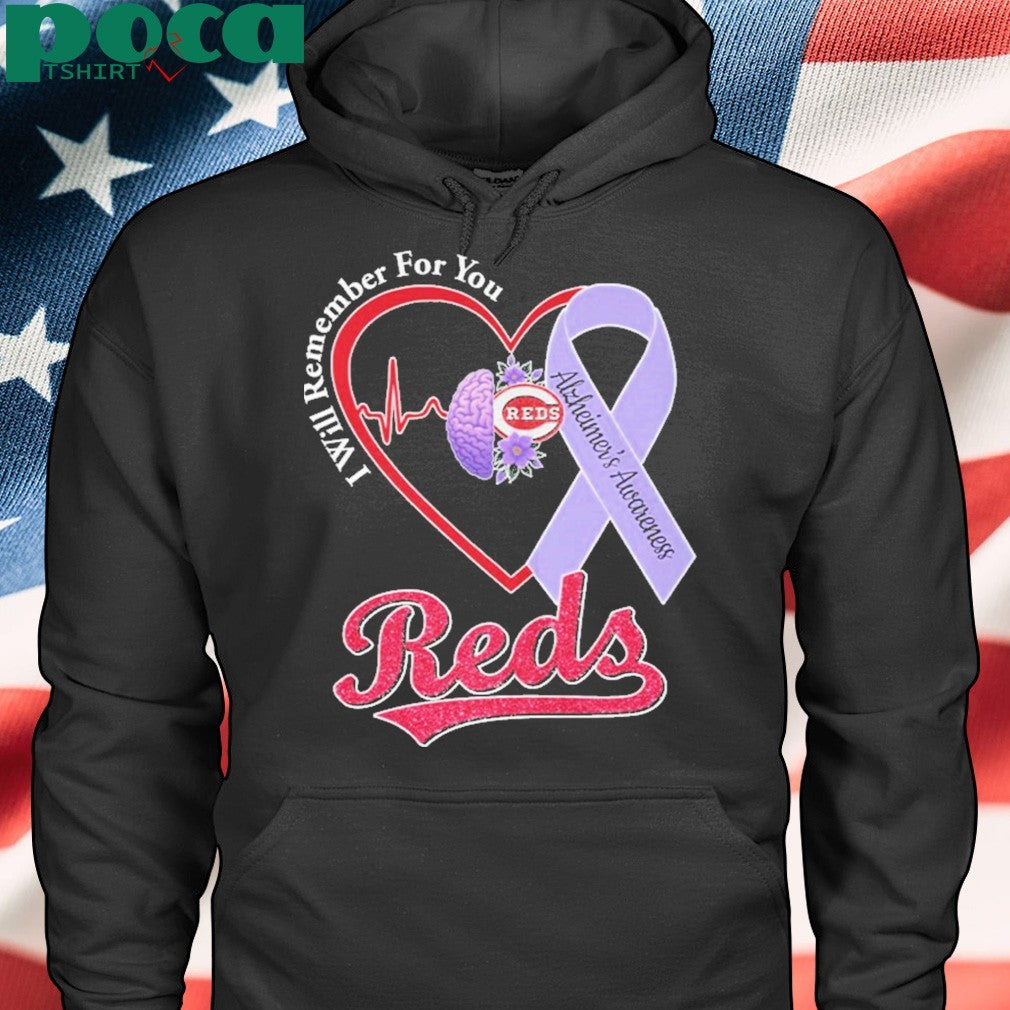 Reds I Will Remember For You Alzheimer’s Awareness Shirt