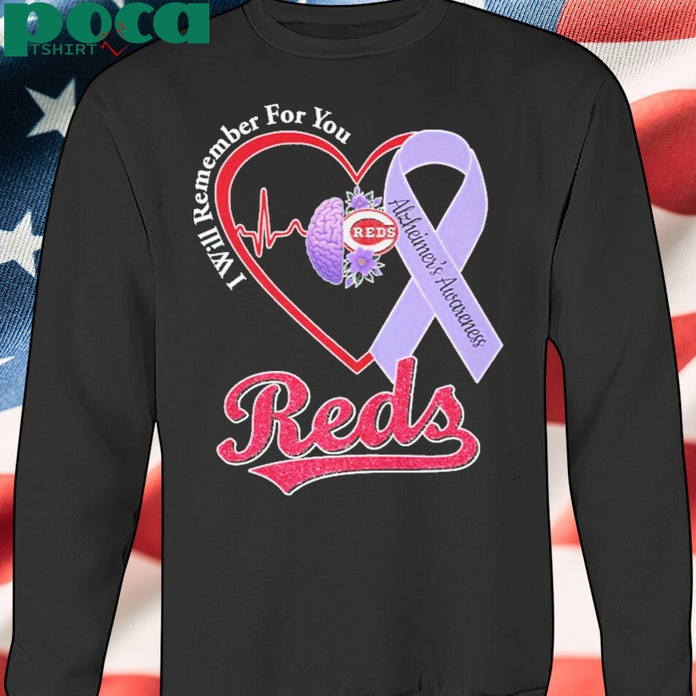 Reds I Will Remember For You Alzheimer’s Awareness Shirt