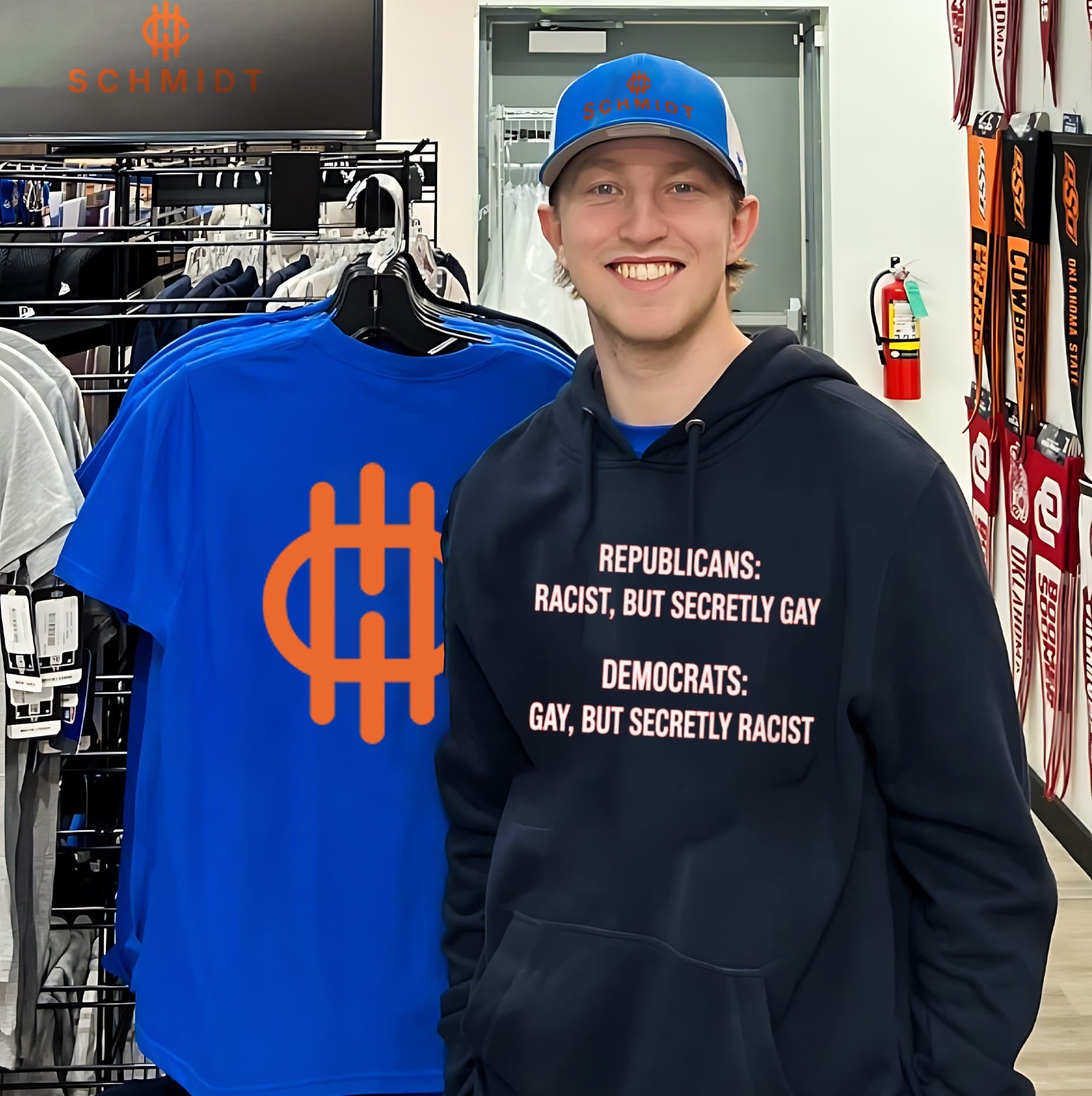 Republicans Racist But Secretly Gay Satirical Shirt