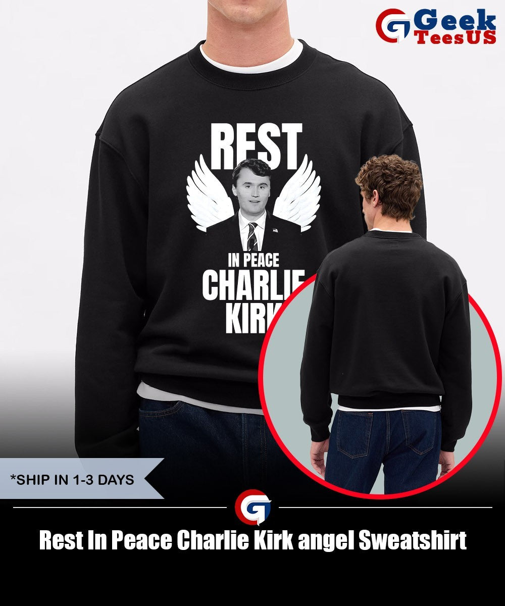 Rest In Peace Charlie Kirk angel shirt