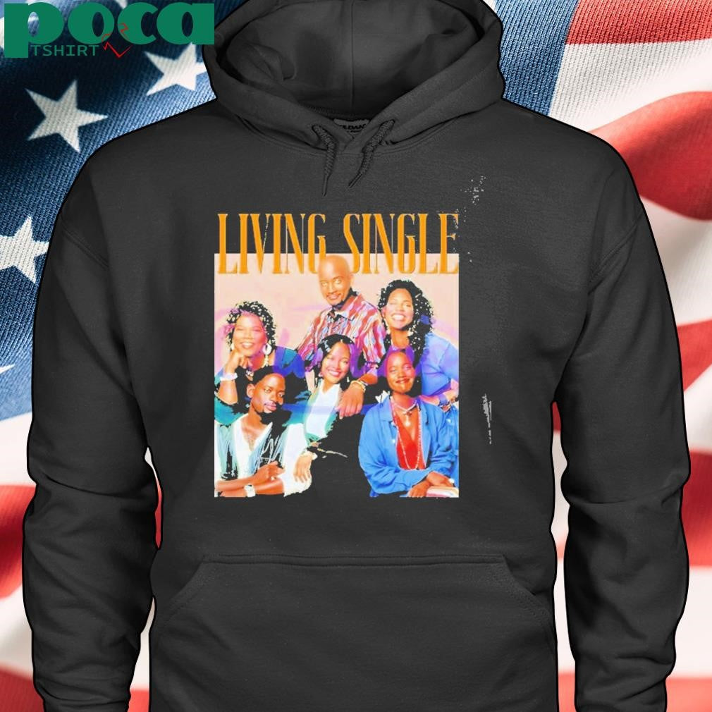 Retro 90s Living Single Television Sitcom Cast Poster T Shirt