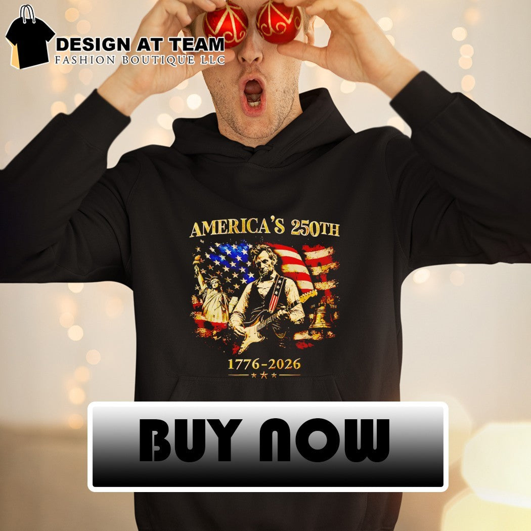 Retro Abraham Lincoln Guitar 250 Years of Freedom America’s 250th 1776-2026 shirt