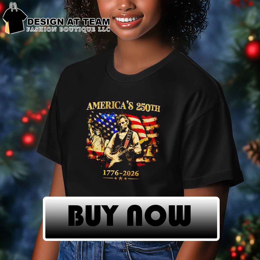 Retro Abraham Lincoln Guitar 250 Years of Freedom America’s 250th 1776-2026 shirt